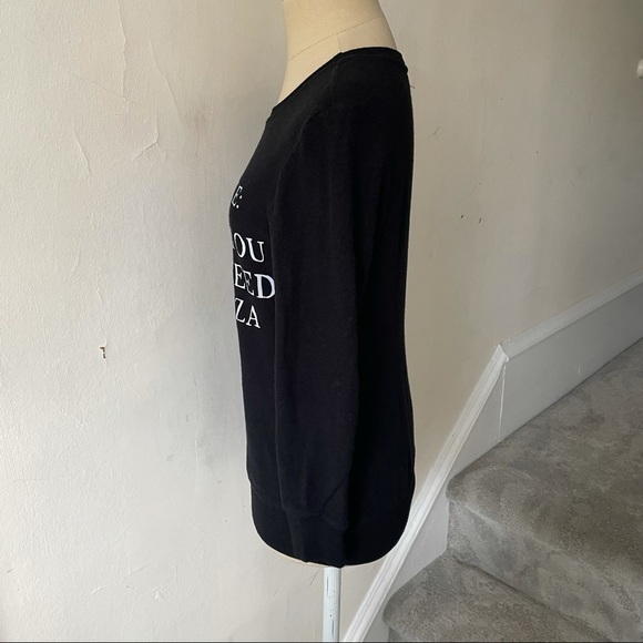 Wildfox Cooking Rule If At First You Don't Succeed Order Pizza Sweatshirt XXS - Picture 3 of 9